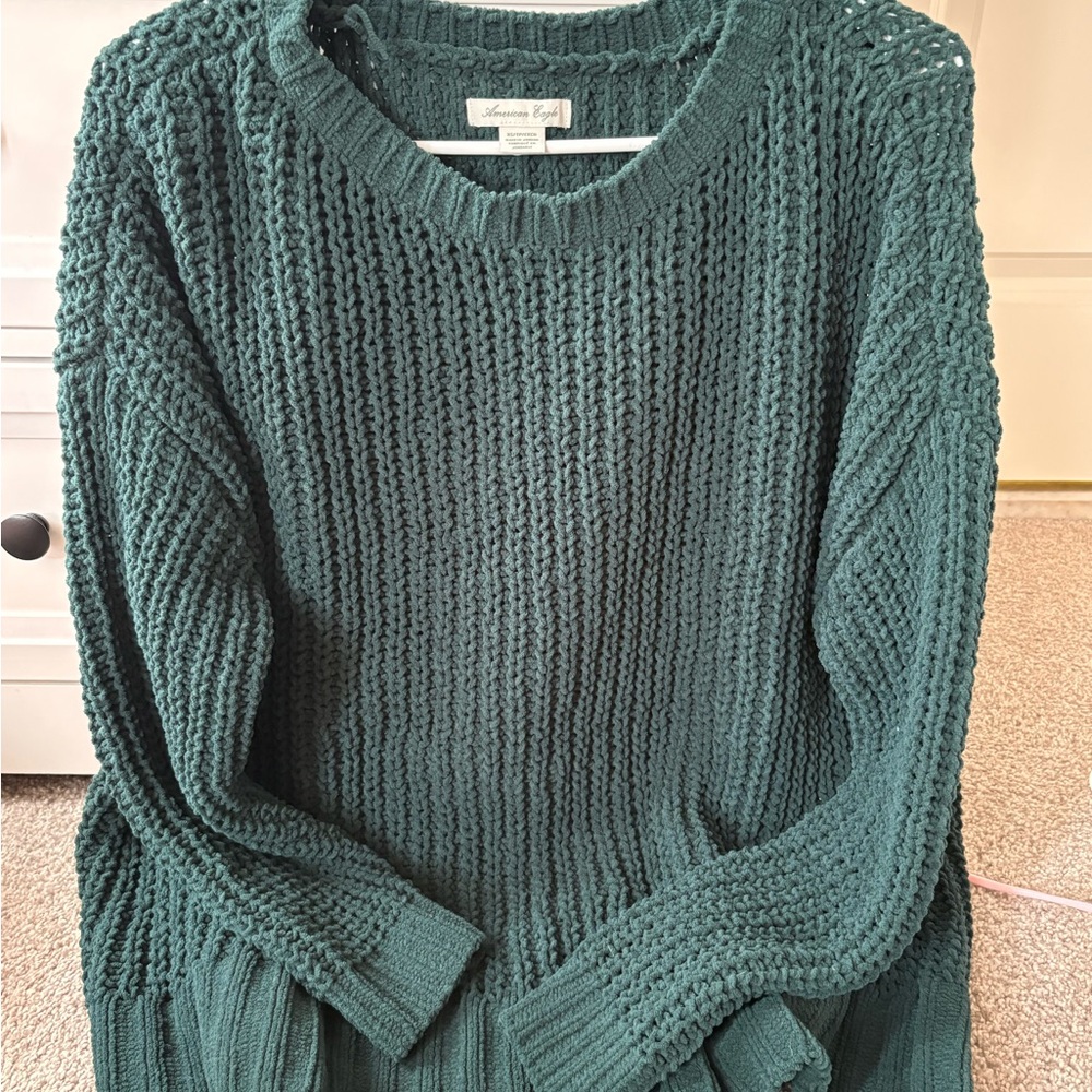 Women's Green Oversized Sweater
